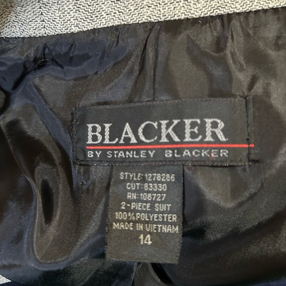 Blacker by Stanley Blacker size 14 cropped blazer - Picture 5 of 5